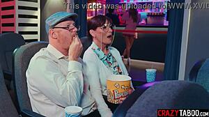 Horny Petite Teen Athena Faris Fucks Boyfriend Rough in Cinema