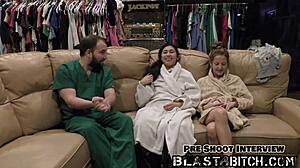 Jasmine Roses' Back Blasted with Cum in Nurse POV Face Fuck Doggystyle