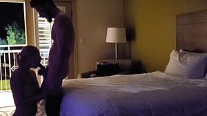 cute girl facefucked by monster cock in hotel shower