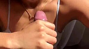 dreamy brunette sucking cock like a pro with her man nysdel