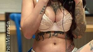 rachell miranda guides your hand for brazilian tattooed solo masturbation tease