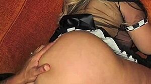 Sophie Reade Big Brother Maid Bent Over for BBC Doggystyle Spanking and Blowbang