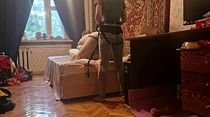 Anastasia Mistress Pegs Skinny Slave Sasha Earth Hard Homemade!