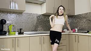 Stepsis Takes Rough Anal Pounding in Kitchen from Bro's Lucky Friend