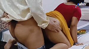 boss pounds big busty indian bitch hard at private hindi party