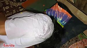 i catch my indian desi step sister in steamy video