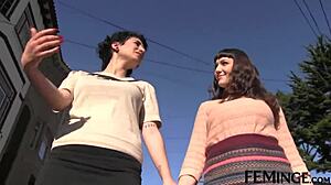 lesbian babes finger and toy each others wet pussies