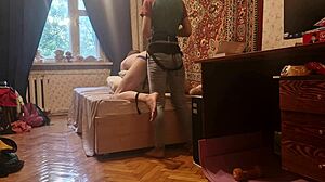 Anastasia Mistress Pegs Skinny Slave Sasha Earth Hard Homemade!