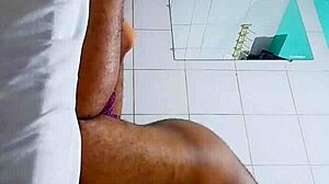 mature temptress in towel begs for your hands all over her curves