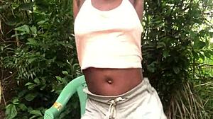 crazybitch twerks then flashes cute small tits sexy