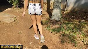 farmhand deflowers farm boss's virgin daughter in the wild woods