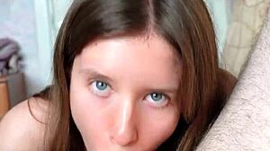 Girlfriend Deepthroats Blowjob Rimjob Tongue in Asshole