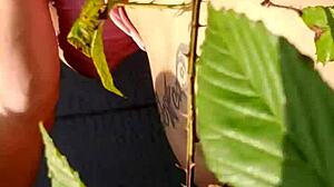 hey watch this bbw latina choke gag outdoor deepthroat blowjob