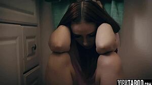 check out this distraught pregnant teen getting manipulated and pounded hard by her boyfriend's stepdad