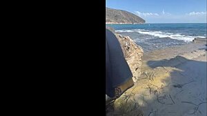 fucked hard on alicante beach by brazilian friend's huge cock