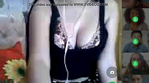 pregnant indonesian arab teen masturbates solo on camfrog
