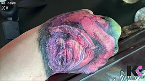 fresh tattoo peels off like second skin in slow mo tease