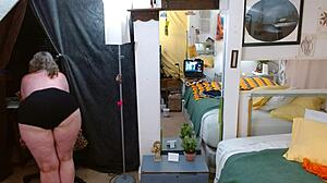 WOW, DAWNSKYE1962'S AUGUST PANTY PARADE FLASHES CURVY BODY AND FUZZY PUSSY FOR YOU!