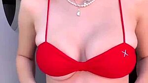 boutinela shakes red bikini thong ass worship closer teasing comp
