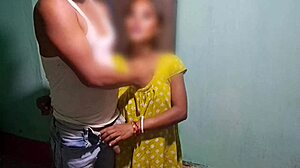 Bhabhi Catches Stepbrother Fingering Her Fat Hairy Clit and Plump Ass!