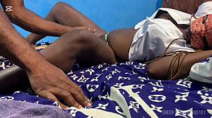 Whoa, her pussy floods wet when I suck those huge boobs!