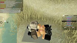 Does Roblox Whore with Big Tits and Ass Take Deepthroat Before Bent Over Anal Poundings?