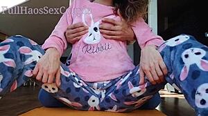 wanna see stepdaddy tease asian teen's tiny tits then finger pussy