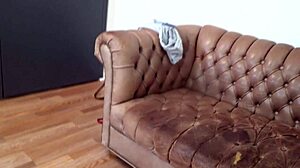 my first anal casting with scarlett johnson on the sofa was rough and painful