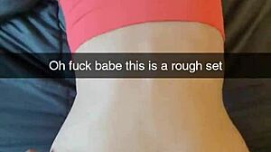 yoga milf cheats with instructor's huge cock creampie on snapchat