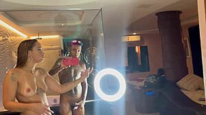 fuck yeah, pounding petite latina doggystyle in mirror!