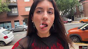 i beg you cum on my face first date public street cumwalk