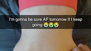 yoga milf cheats with instructor's huge cock creampie on snapchat