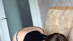 Girlfriend Deepthroats Blowjob Rimjob Tongue in Asshole