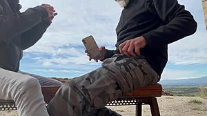 ACCIDENTAL OUTDOOR BLOWJOB! I CUM FAST IN HER MOUTH RISKY HOMEMADE CLOSE-UP