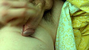 hey dude this horny neighbor jerks his big lubed cock twice on cam