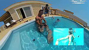 Does Talia Mint's Poolside Cowgirl Ride Make You Want Her Pussy?