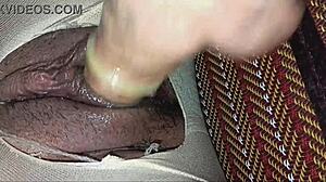 Fierce creampie through ripped stockings