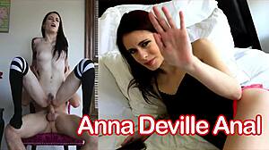 Tattooed Anna Deville Takes Intense Morning Anal Pounding from Friend's Monster Cock