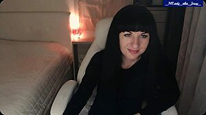 oh mlady jessy strips sexy caresses clit vibes pussy fingers to creamy orgasm!