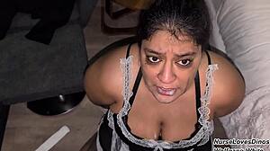 hotel guest pees straight into maid's mouth no bathroom