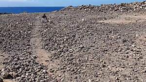 wanna watch this teen slut piss publicly then suck bfs cock on risky camping trip?