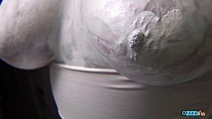 guys at gym fuck hairy big tits girl's cunt doggystyle