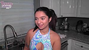 busty babysitter kiana kumani rides seth brogan cock for juicy creampie finish