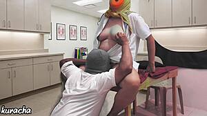 Hijab Doctor Cheats Riding Patient Cock in Hospital Room