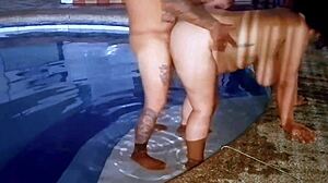 look at this chubby busty stepsister slut getting fucked outdoors by stepbro