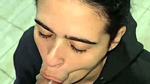 lovely interracial wife sucks husband cock cum in mouth handjob sailor costume til last drop