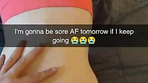 yoga milf cheats with instructor's huge cock creampie on snapchat