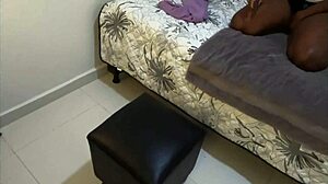 caught this big tits slave on knees gulping bbc? had her begging