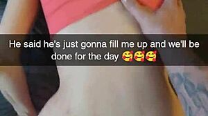 yoga milf cheats with instructor's huge cock creampie on snapchat