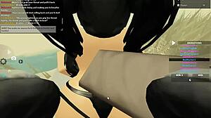 Does Roblox Whore with Big Tits and Ass Take Deepthroat Before Bent Over Anal Poundings?